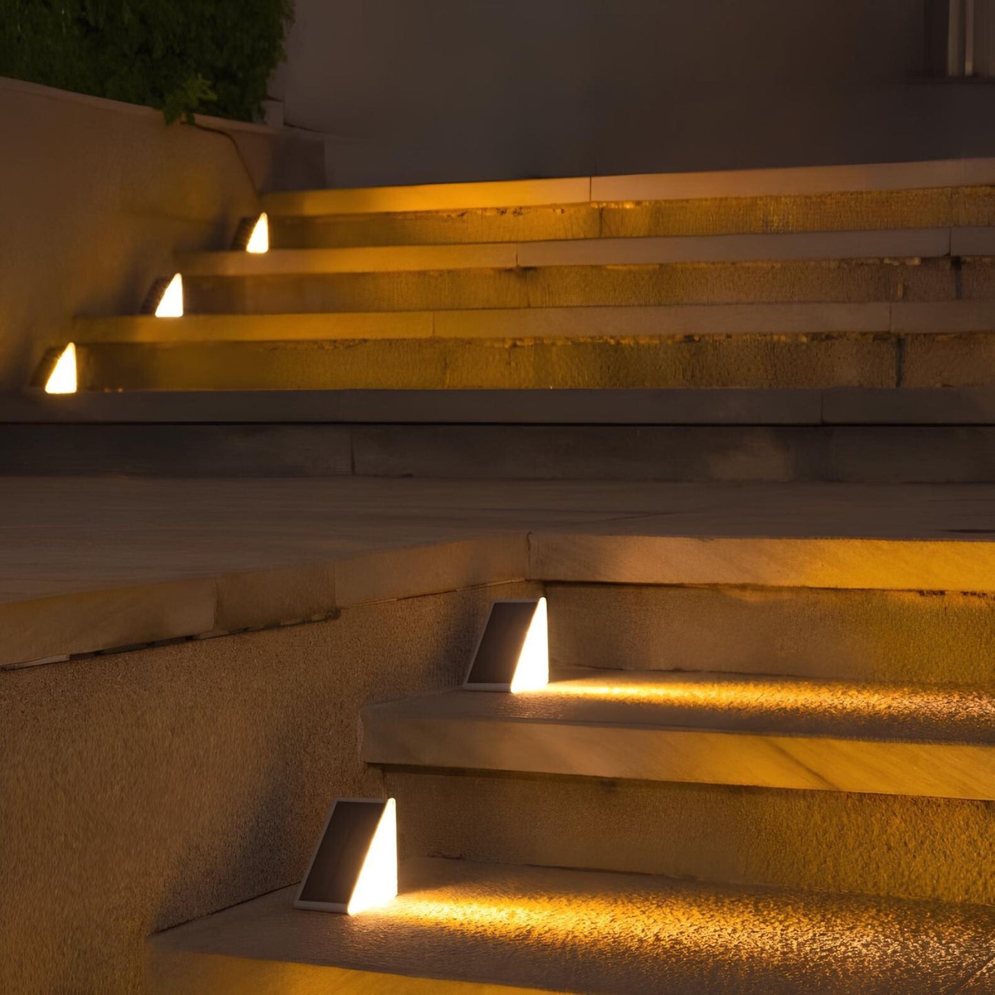 Luces solares para escalones