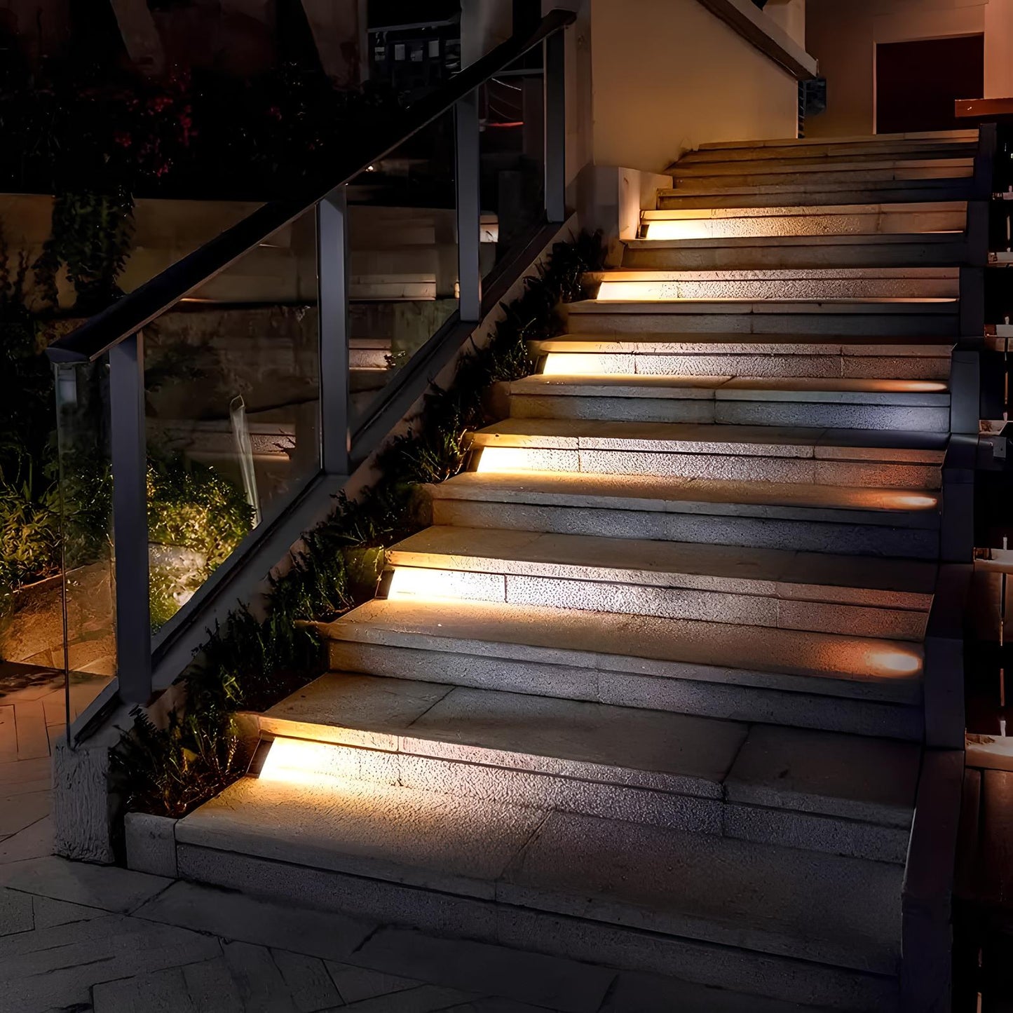 Luces solares para escalones