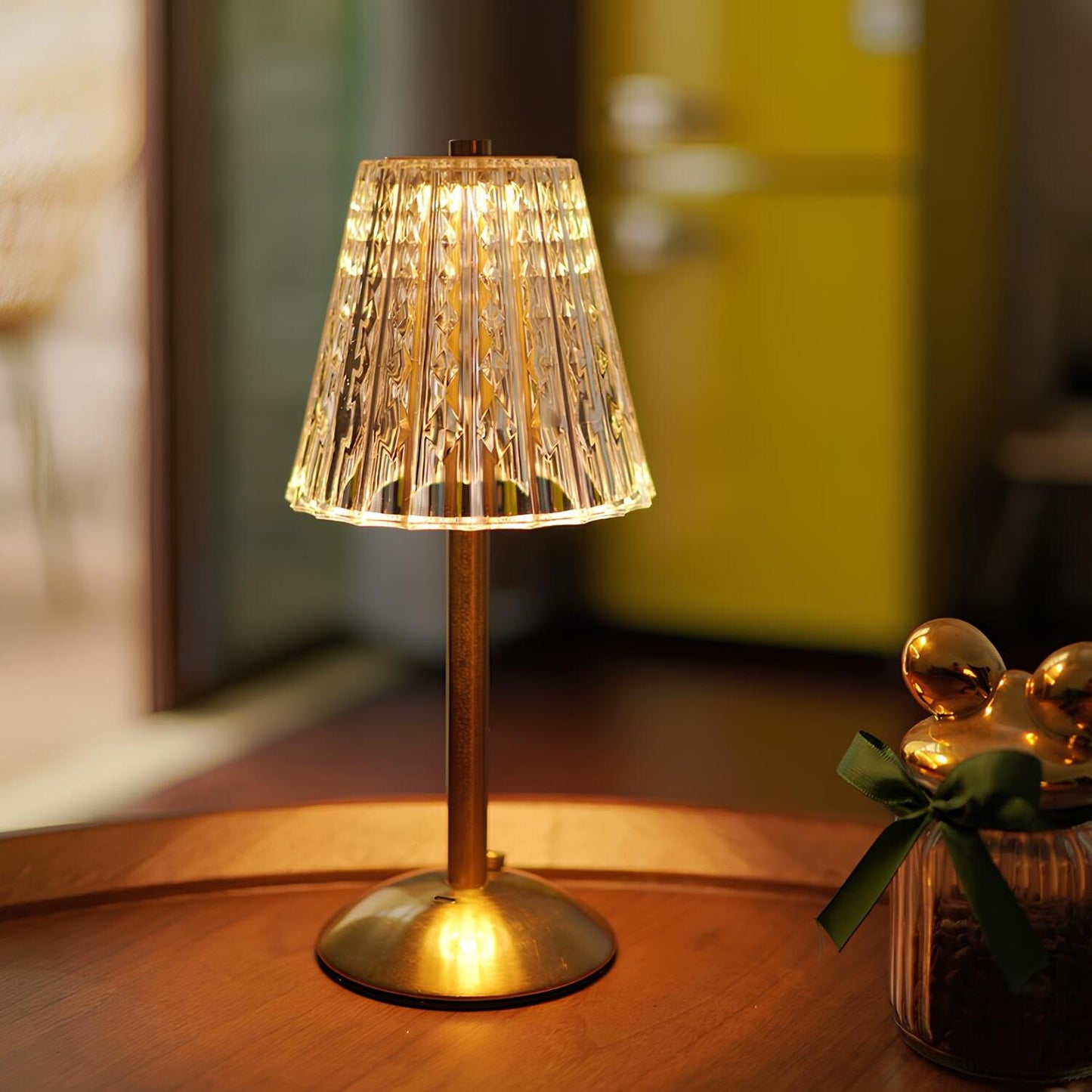 Gold Crystal Table Lamp