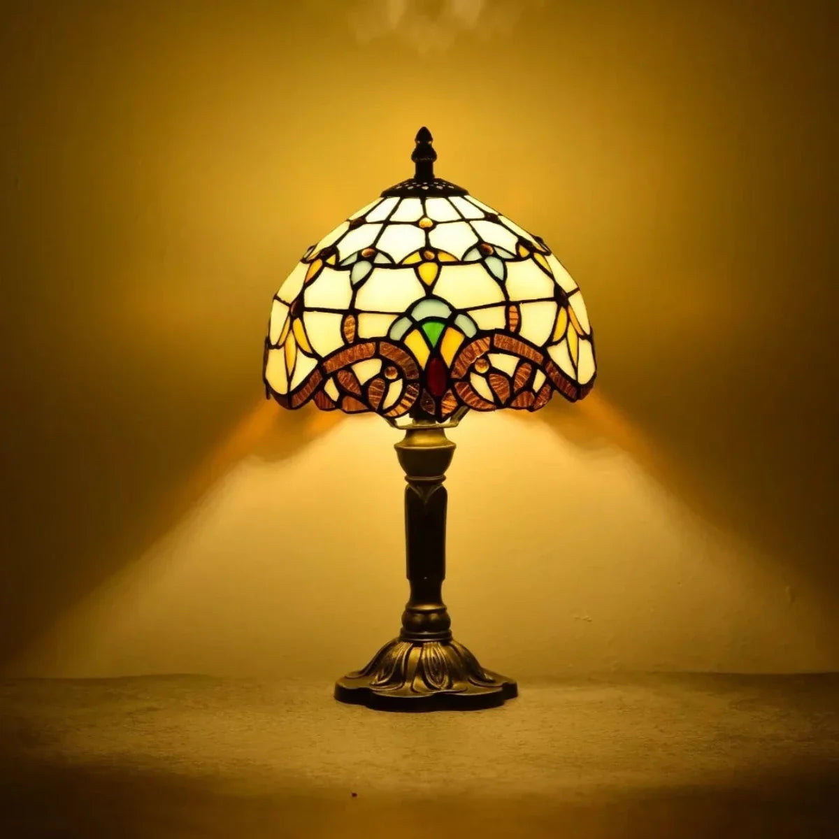 Lámpara de vidrio antiguo