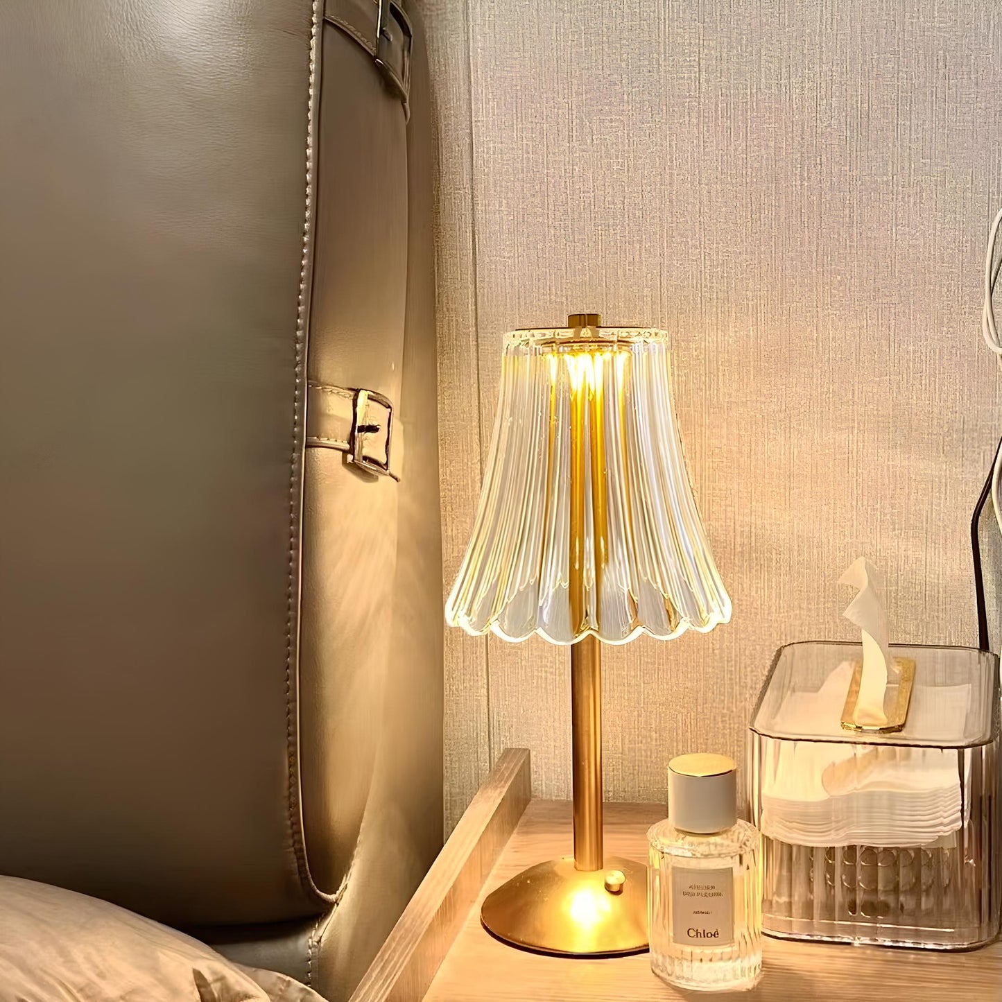Gold Crystal Table Lamp
