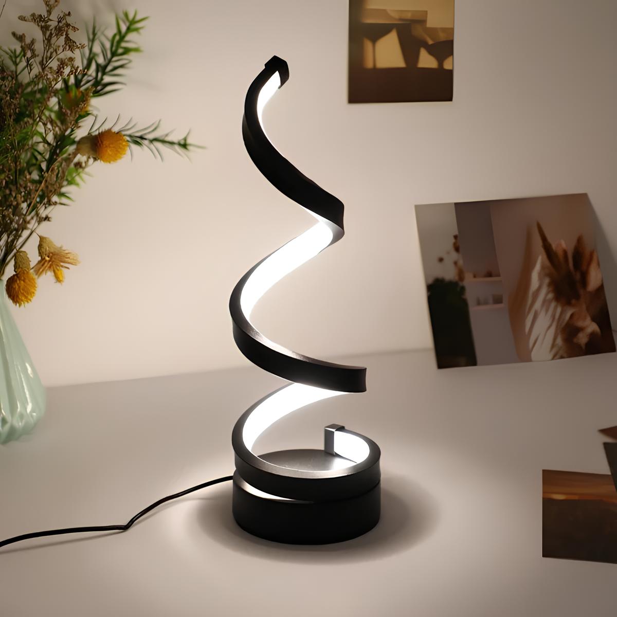 Spiral table lamp