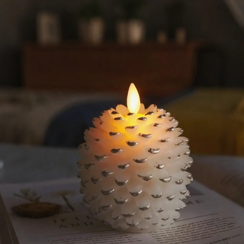 Foresthearth™ Flameless Pinecone Candles