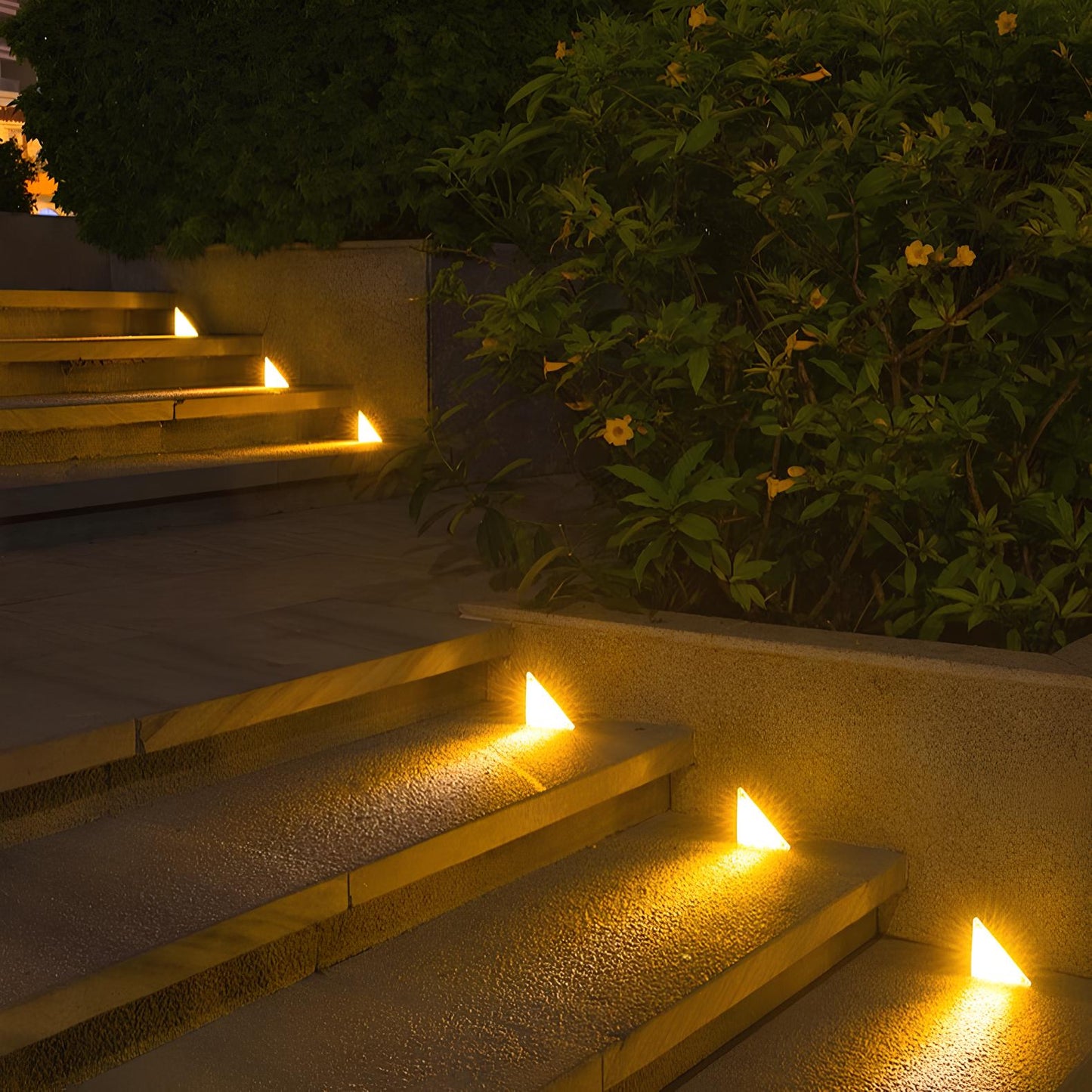 Luces solares para escalones