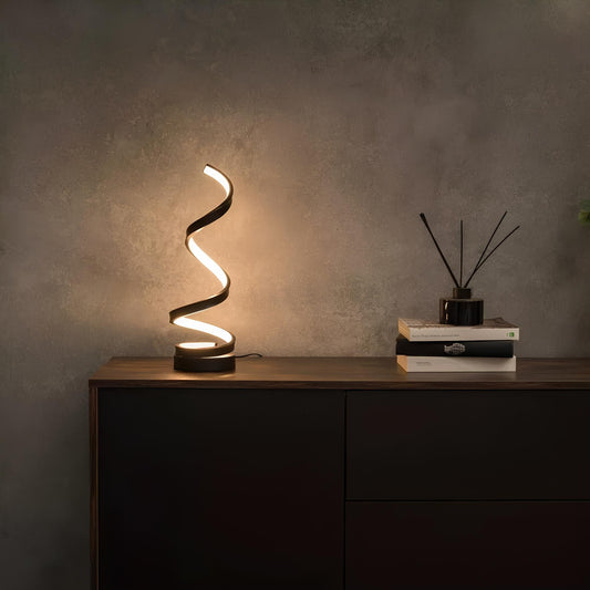 Spiral table lamp