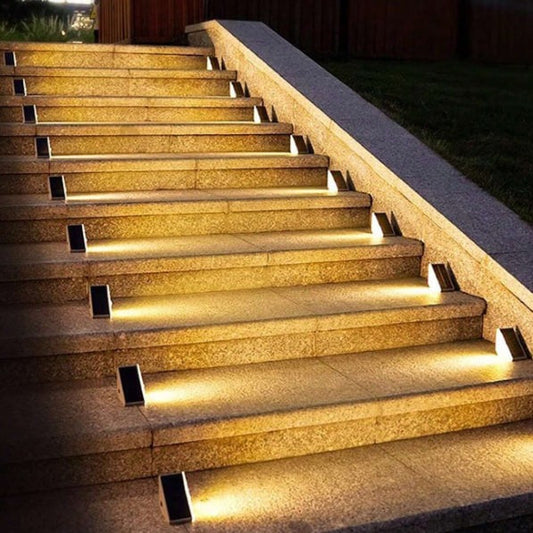 Luces solares para escalones