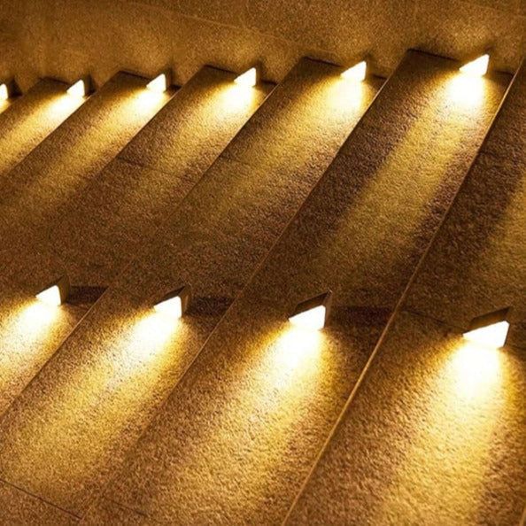 Luces solares para escalones