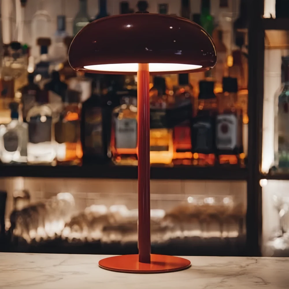 Lámpara de mesa retro elegante